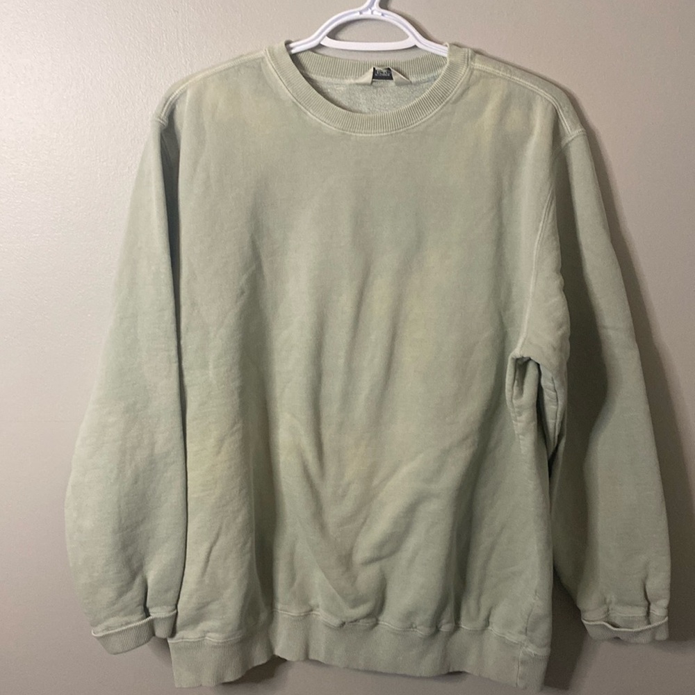 Northern Reflections Light Sage Green Crewneck Sweater
